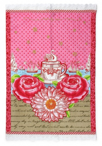 茶几桌巾-圍籬之花 50x70cm