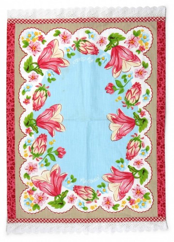 茶几桌巾-圍籬之花 50x70cm