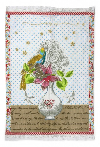 茶几桌巾-瓶中花 50x70cm