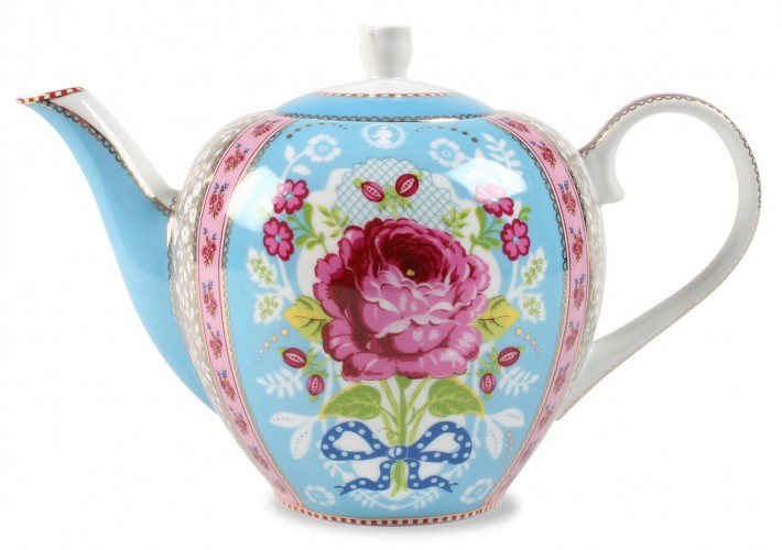 花茶壺(粉藍)0.55L